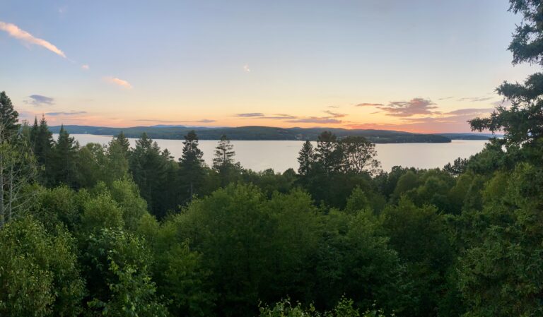 Sonnenuntergang über dem Lac Megantic