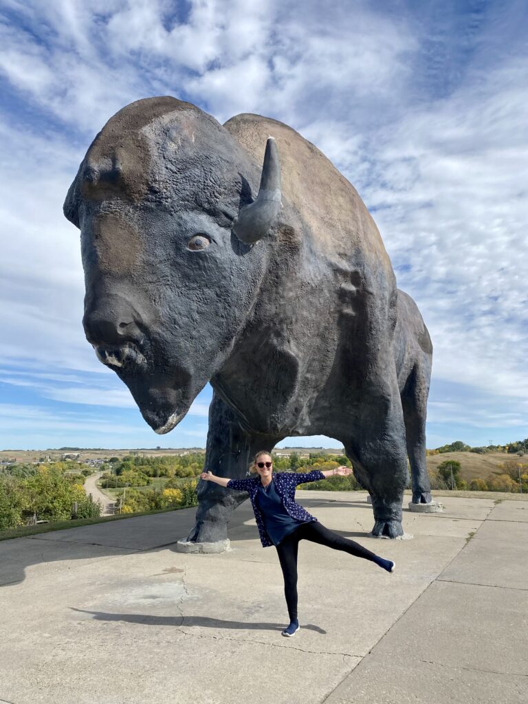 Die weltgrößte Büffel-Statue in Jamestown