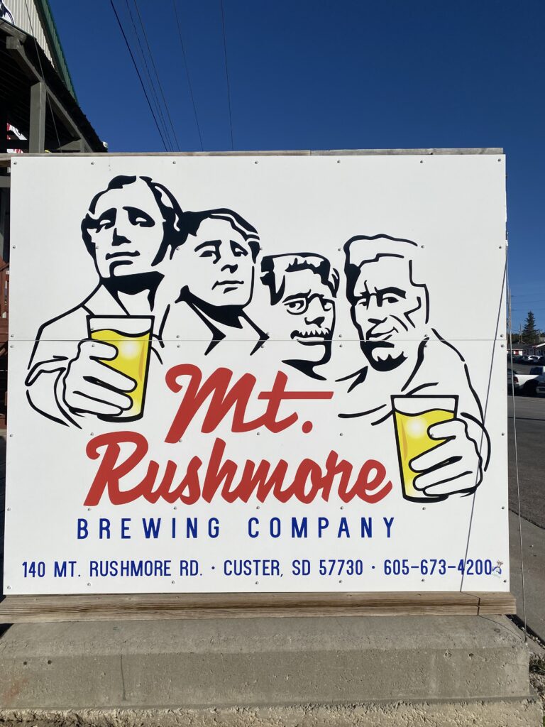 Einkehr in der Mount Rushmore Brauerei