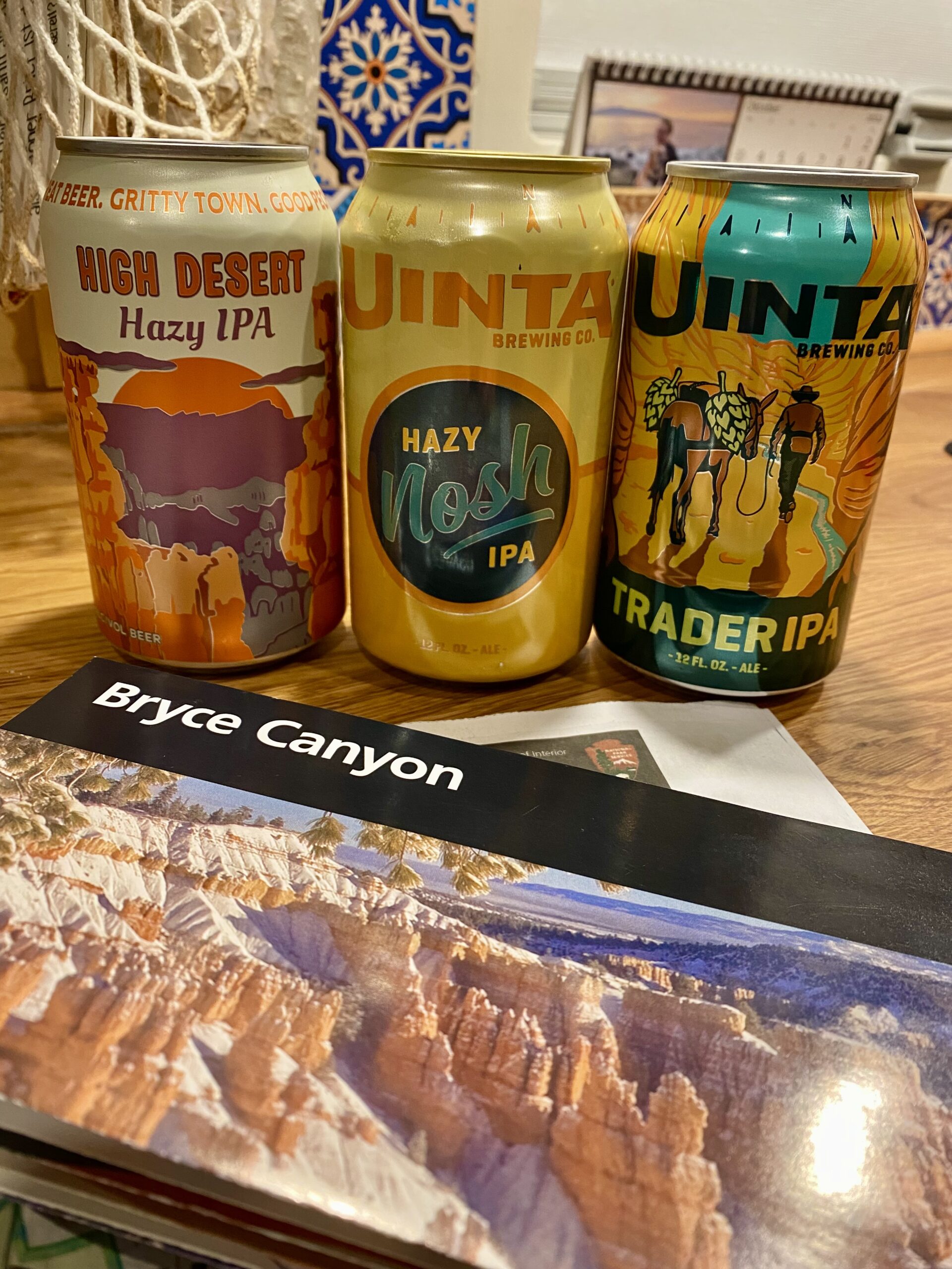 Selbst die Biere sind schön im Bryce Canyon