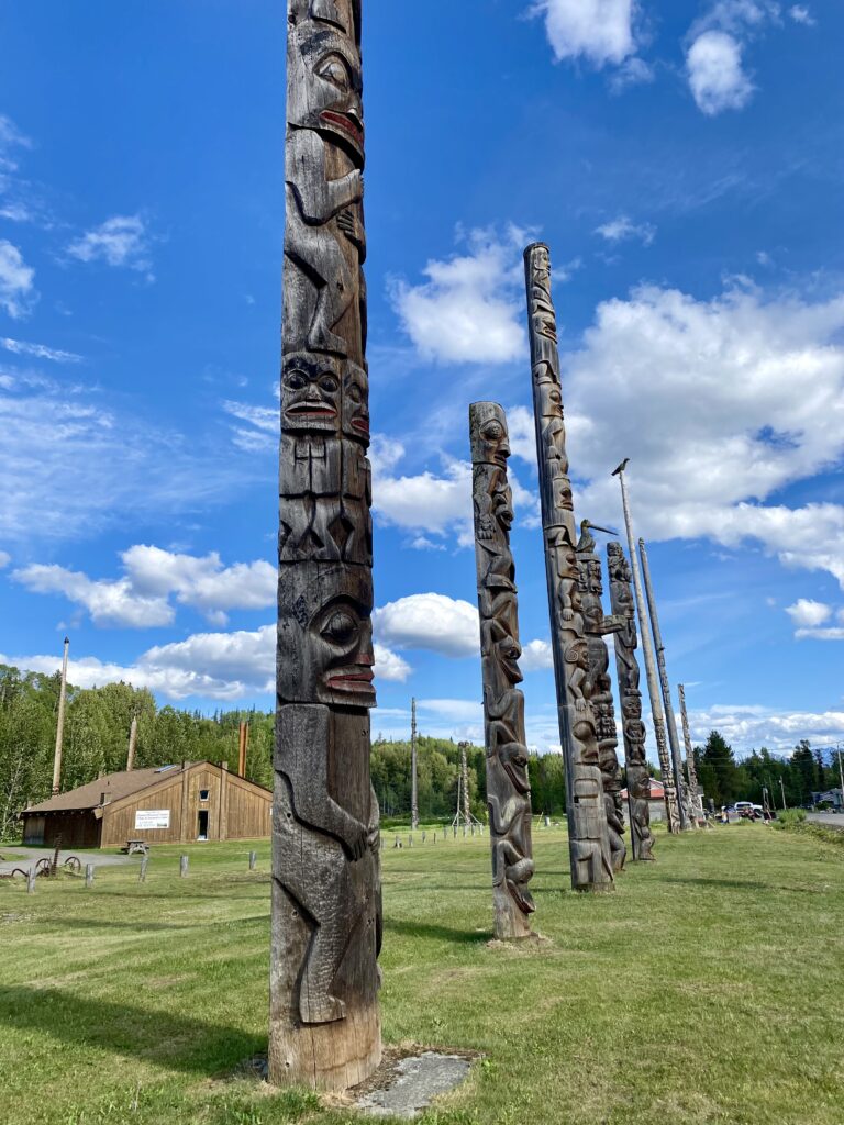 Totems in Gitanyow